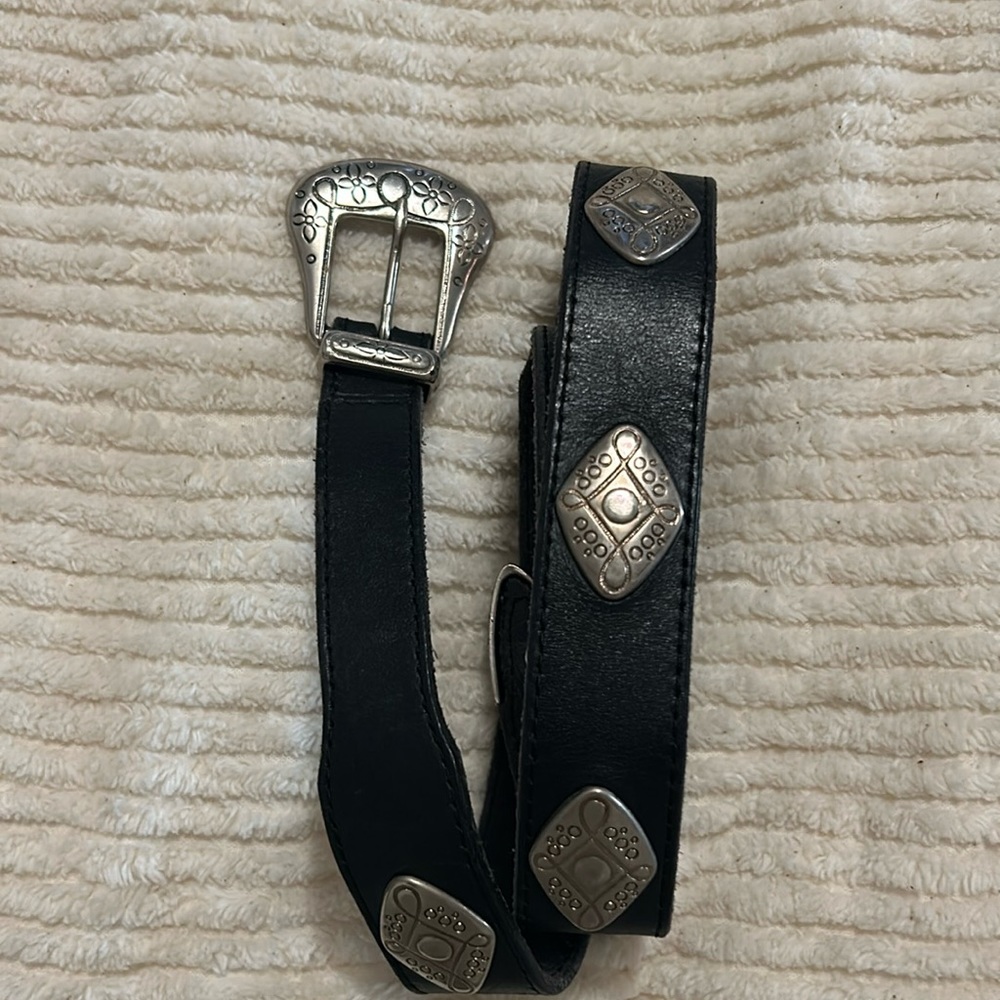Leather western belt